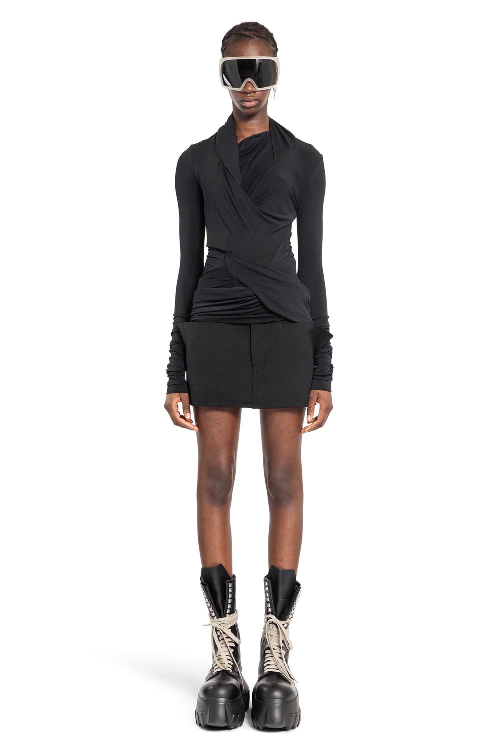 Antonioli RICK OWENS LILIES WOMAN BLACK T-SHIRTS & TANK TOPS