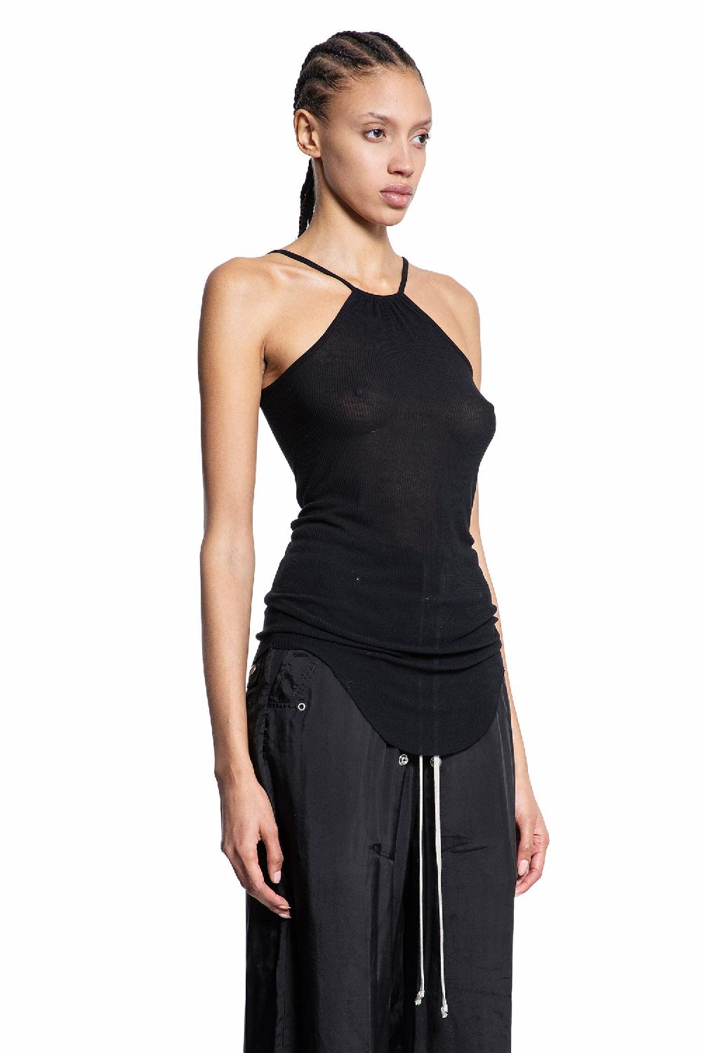 Antonioli RICK OWENS WOMAN BLACK T-SHIRTS & TANK TOPS