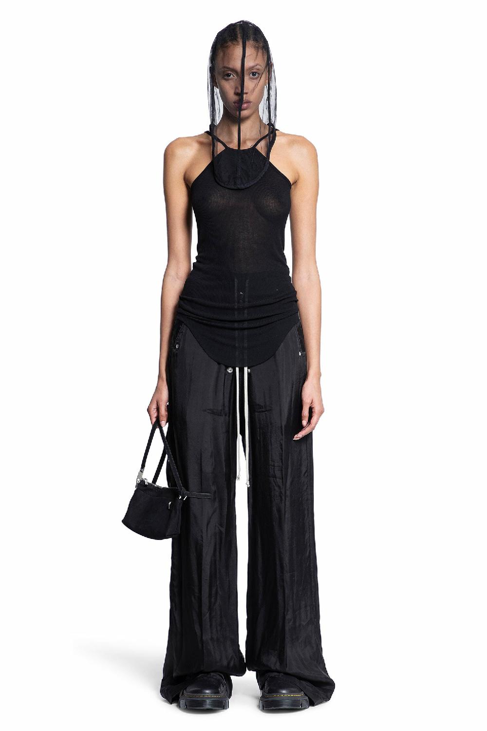 Antonioli RICK OWENS WOMAN BLACK T-SHIRTS & TANK TOPS