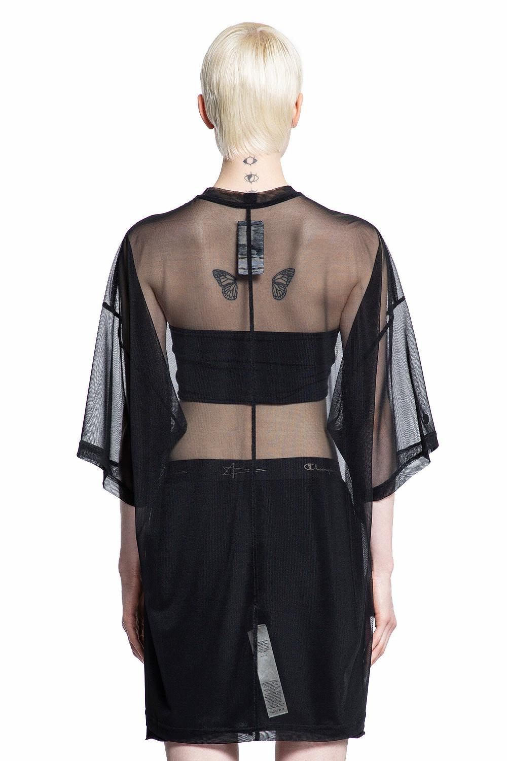 Antonioli RICK OWENS WOMAN BLACK T-SHIRTS & TANK TOPS