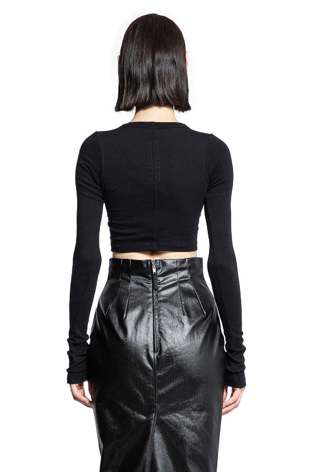 Antonioli RICK OWENS WOMAN BLACK T-SHIRTS & TANK TOPS