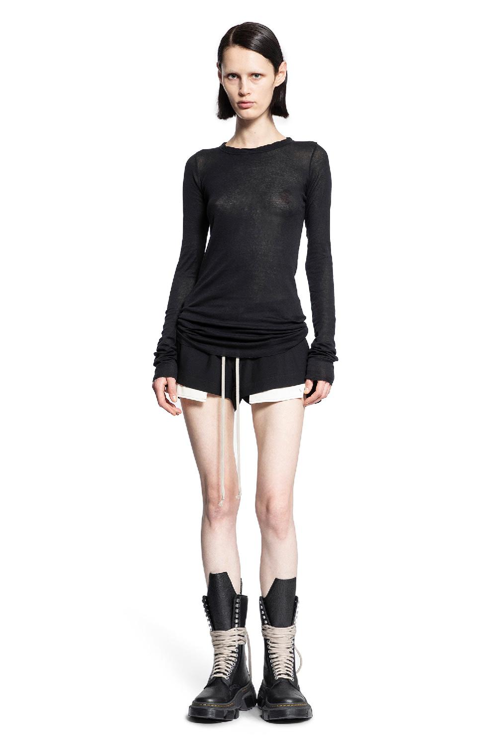 Antonioli RICK OWENS WOMAN BLACK T-SHIRTS & TANK TOPS