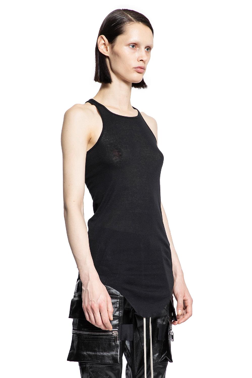 Antonioli RICK OWENS WOMAN BLACK T-SHIRTS & TANK TOPS