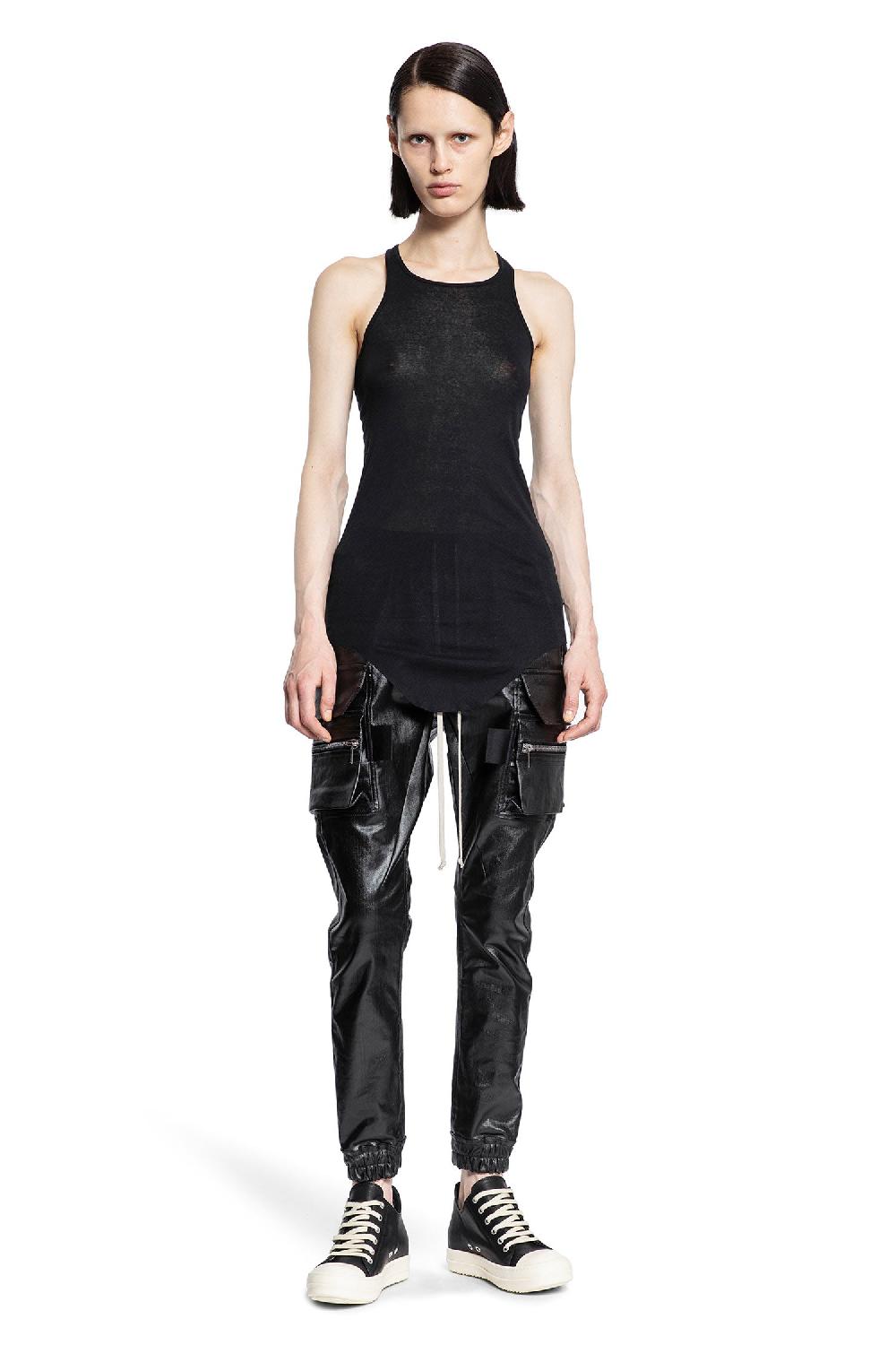 Antonioli RICK OWENS WOMAN BLACK T-SHIRTS & TANK TOPS
