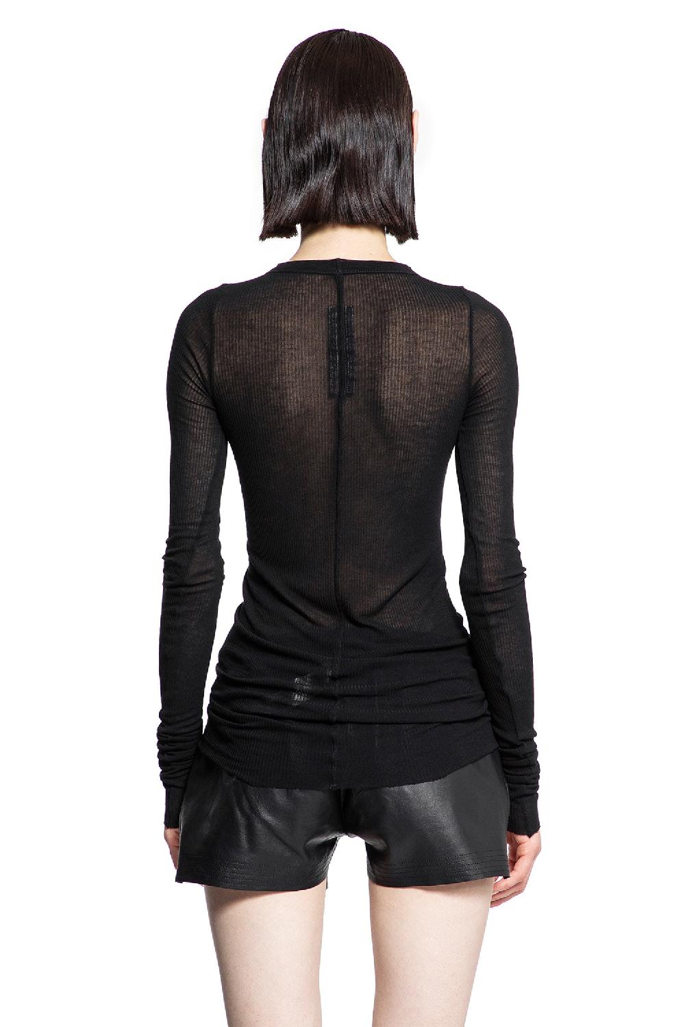Antonioli RICK OWENS WOMAN BLACK T-SHIRTS & TANK TOPS