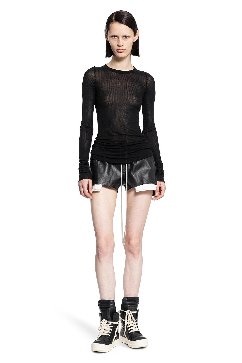 Antonioli RICK OWENS WOMAN BLACK T-SHIRTS & TANK TOPS