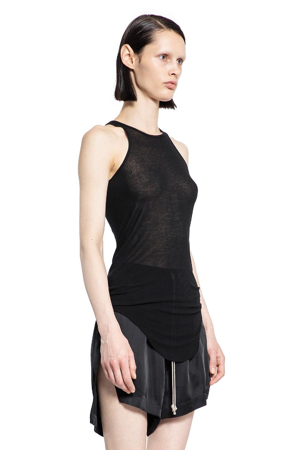 Antonioli RICK OWENS WOMAN BLACK T-SHIRTS & TANK TOPS