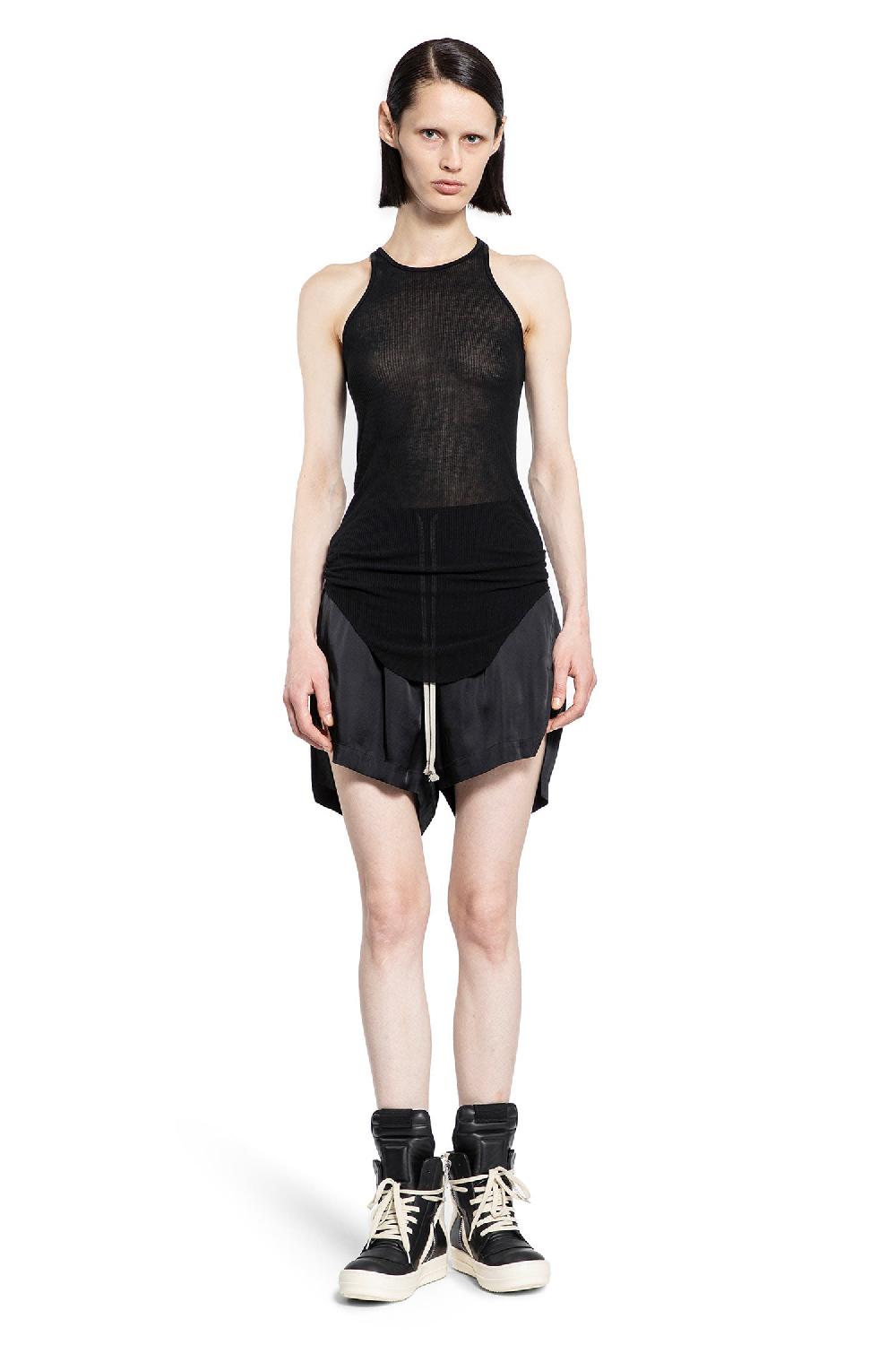 Antonioli RICK OWENS WOMAN BLACK T-SHIRTS & TANK TOPS