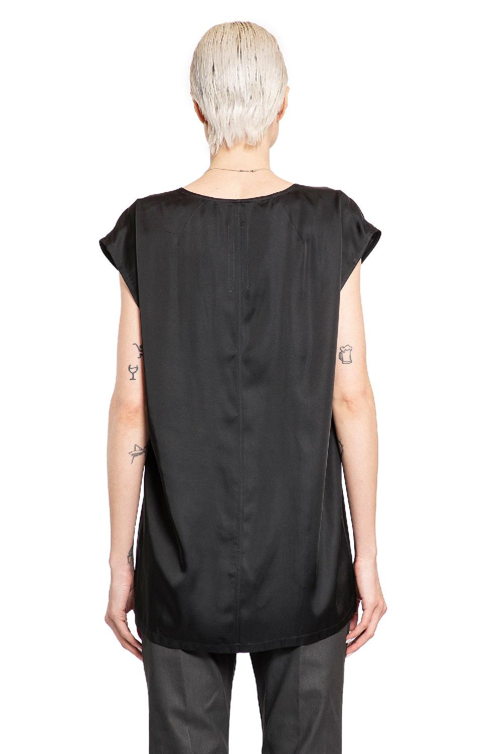 Antonioli RICK OWENS WOMAN BLACK T-SHIRTS & TANK TOPS