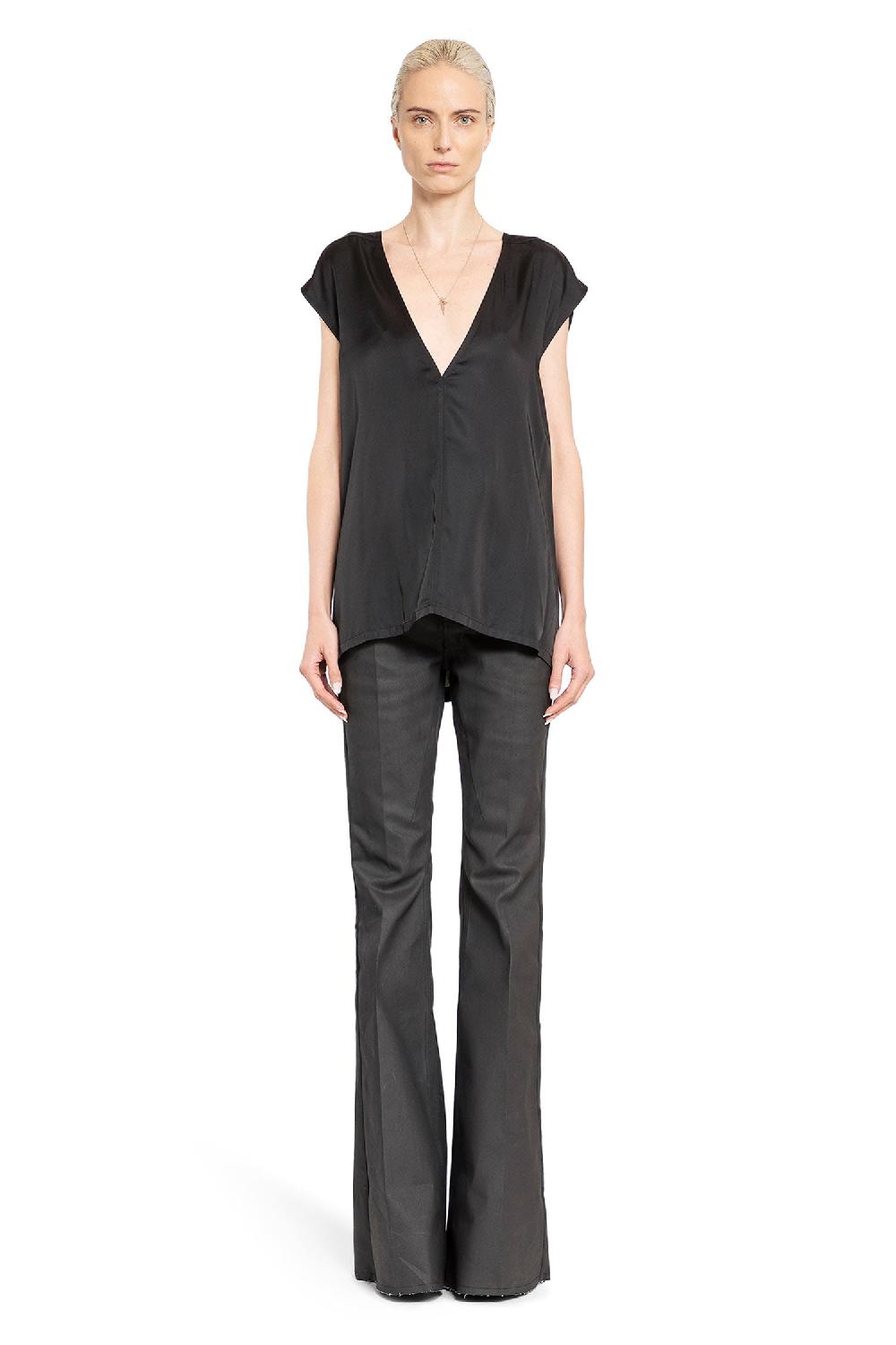 Antonioli RICK OWENS WOMAN BLACK T-SHIRTS & TANK TOPS