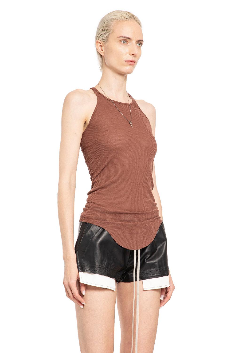 Antonioli RICK OWENS WOMAN BROWN T-SHIRTS & TANK TOPS