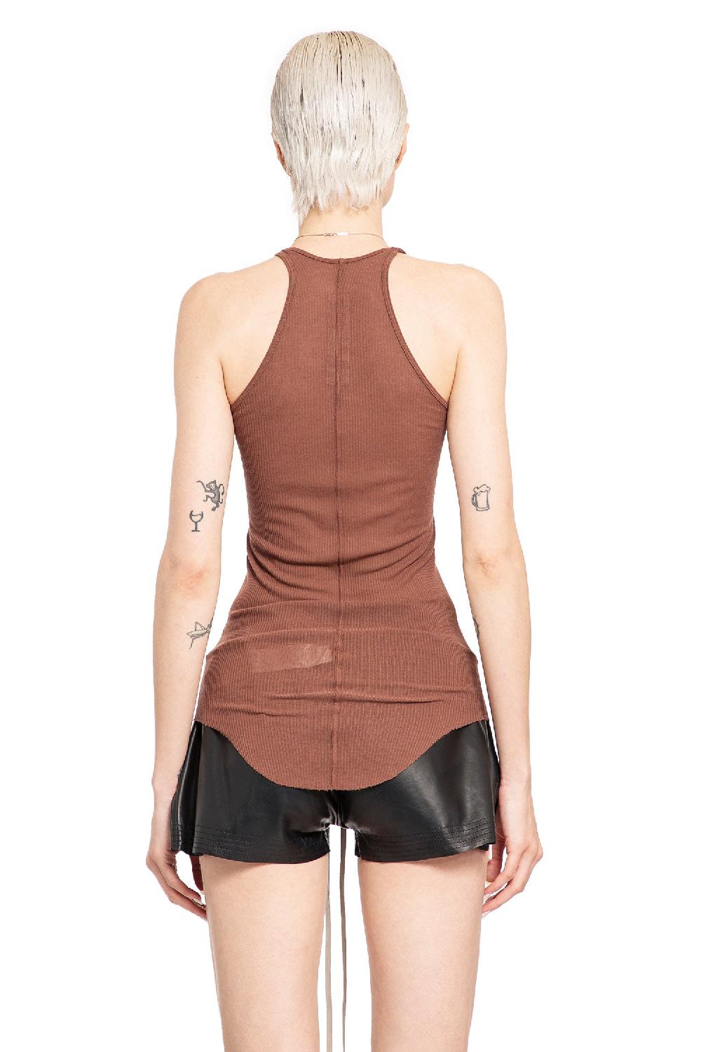 Antonioli RICK OWENS WOMAN BROWN T-SHIRTS & TANK TOPS