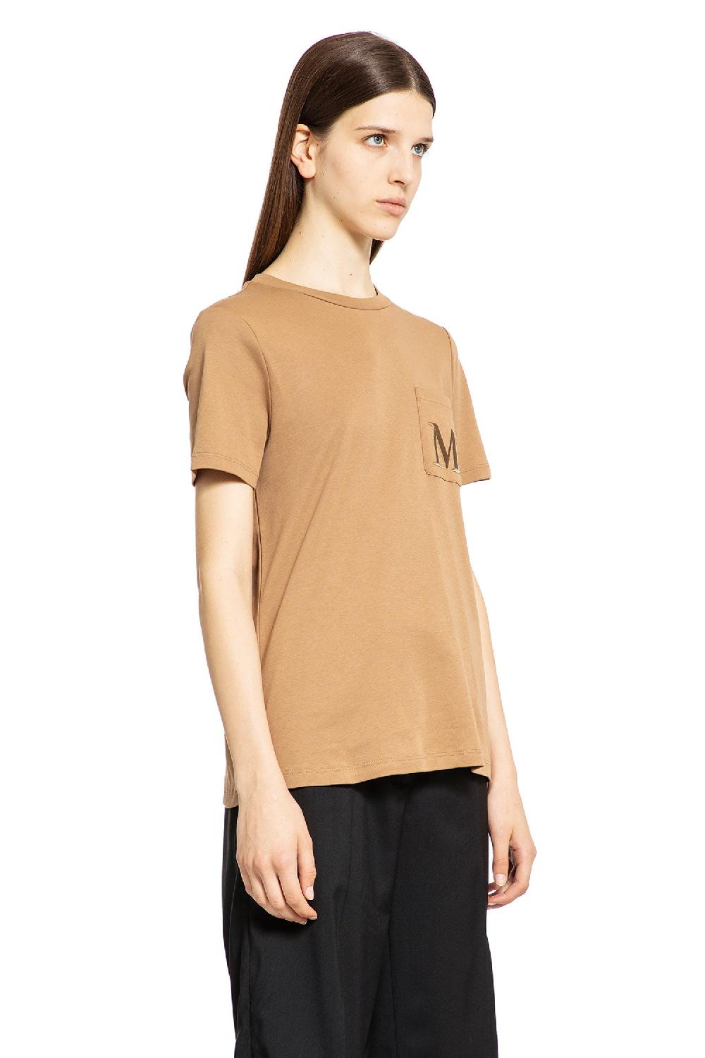Antonioli S MAX MARA WOMAN BEIGE T-SHIRTS & TANK TOPS