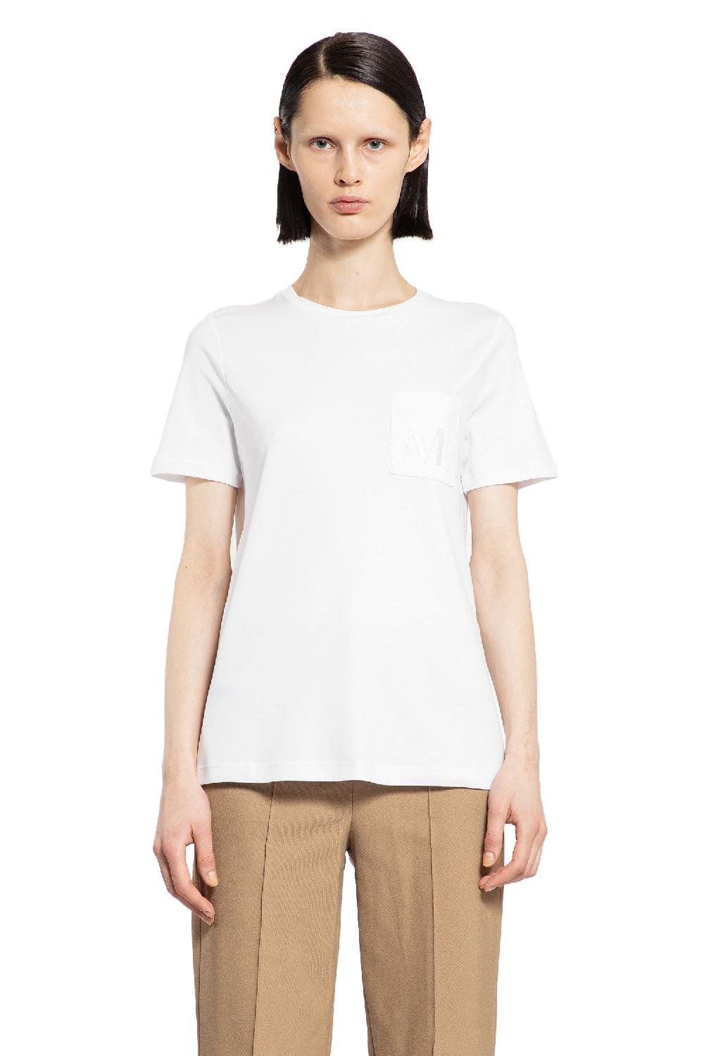 Antonioli S MAX MARA WOMAN WHITE T-SHIRTS & TANK TOPS