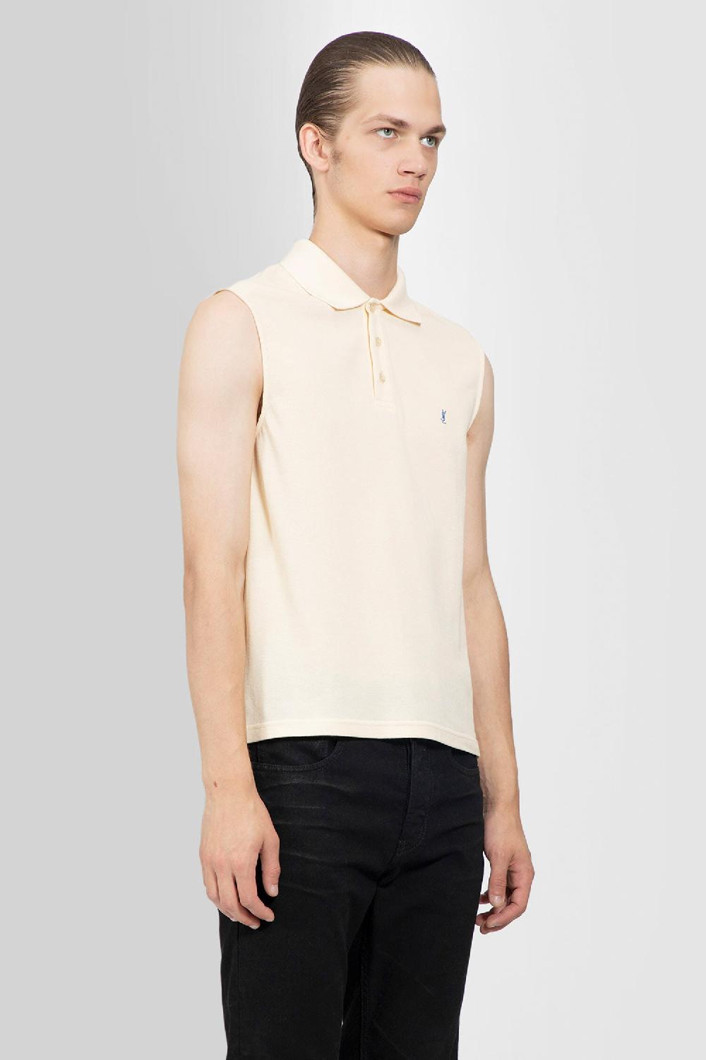 Antonioli SAINT LAURENT MAN BEIGE T-SHIRTS & TANK TOPS
