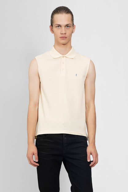 Antonioli SAINT LAURENT MAN BEIGE T-SHIRTS & TANK TOPS