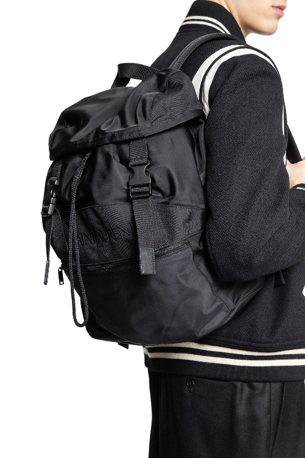 Antonioli SAINT LAURENT MAN BLACK BACKPACKS & TRAVEL BAGS