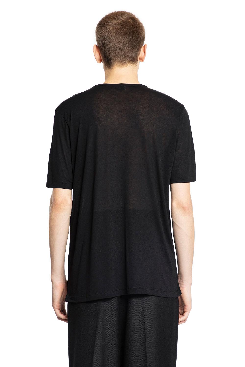 Antonioli SAINT LAURENT MAN BLACK T-SHIRTS & TANK TOPS
