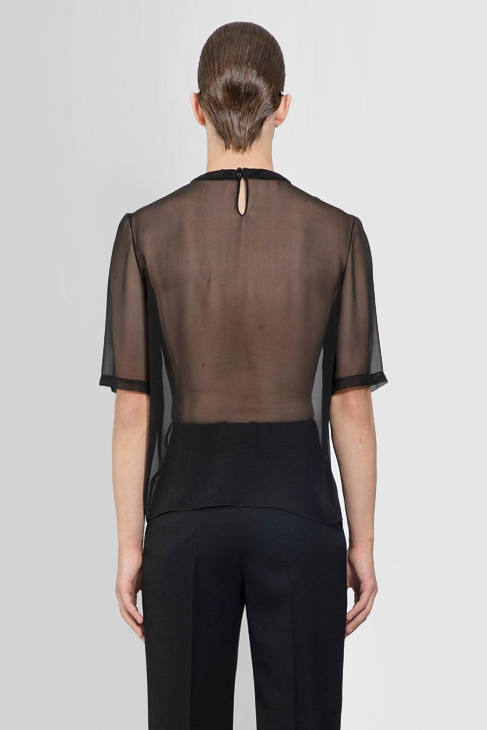 Antonioli SAINT LAURENT MAN BLACK T-SHIRTS & TANK TOPS