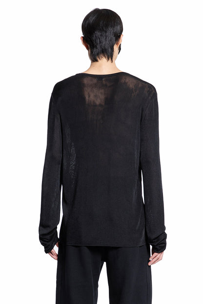 Antonioli SAINT LAURENT MAN BLACK T-SHIRTS & TANK TOPS