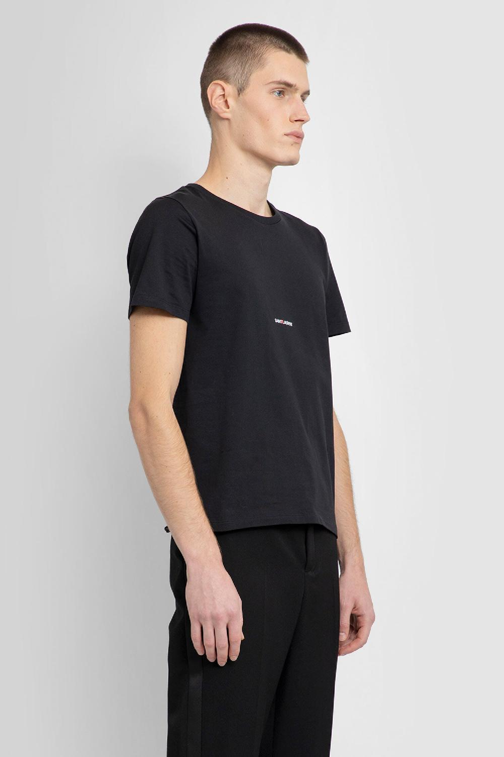 Antonioli SAINT LAURENT MAN BLACK T-SHIRTS & TANK TOPS