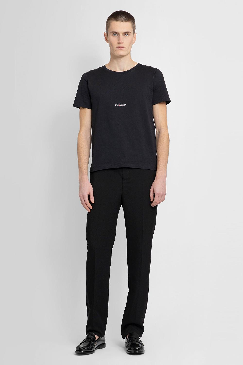 Antonioli SAINT LAURENT MAN BLACK T-SHIRTS & TANK TOPS