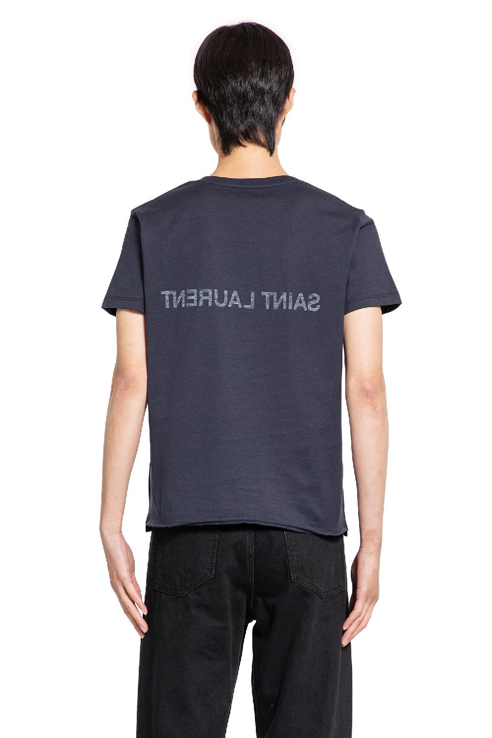 Antonioli SAINT LAURENT MAN BLUE T-SHIRTS & TANK TOPS