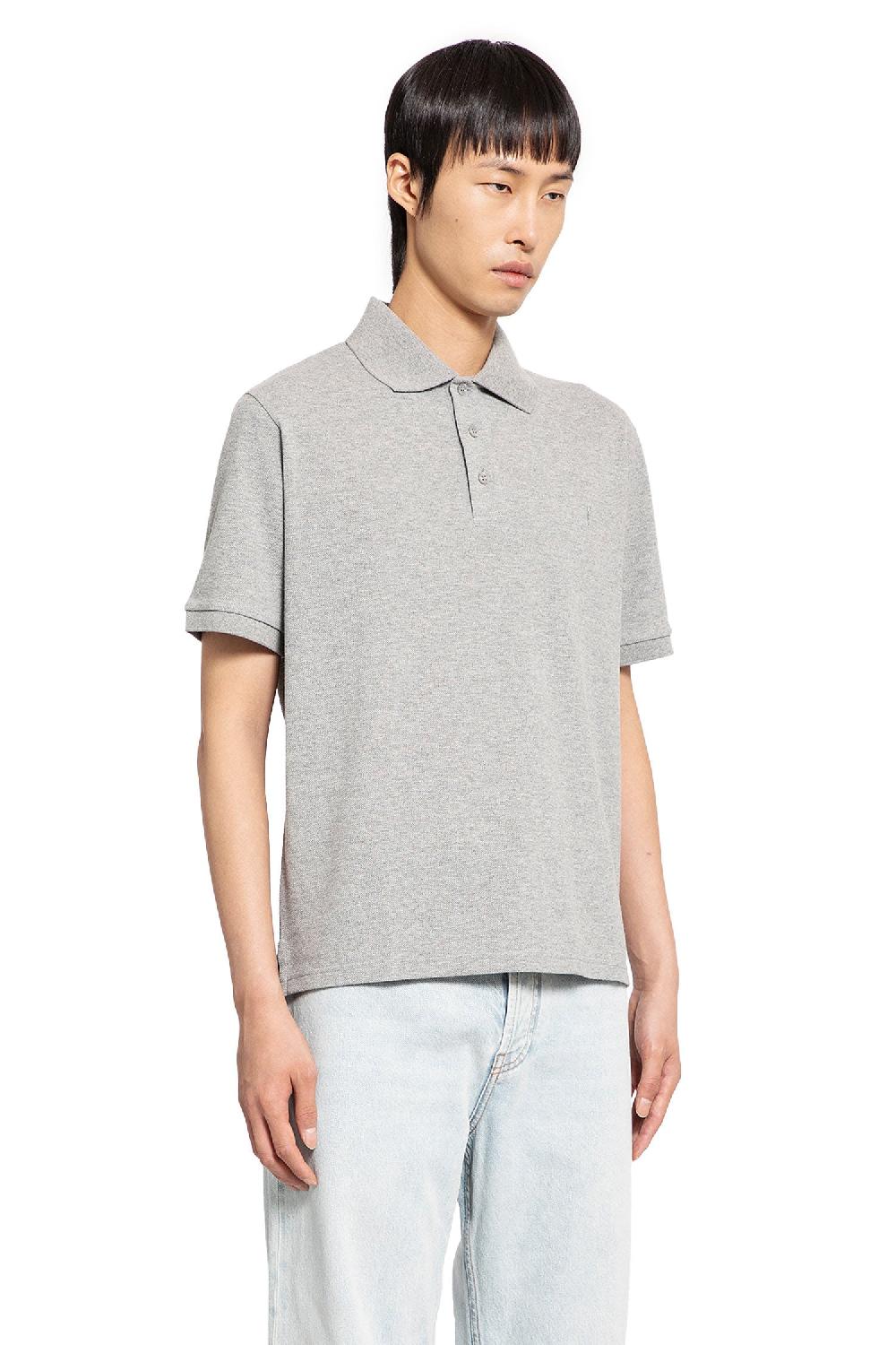 Antonioli SAINT LAURENT MAN GREY T-SHIRTS & TANK TOPS