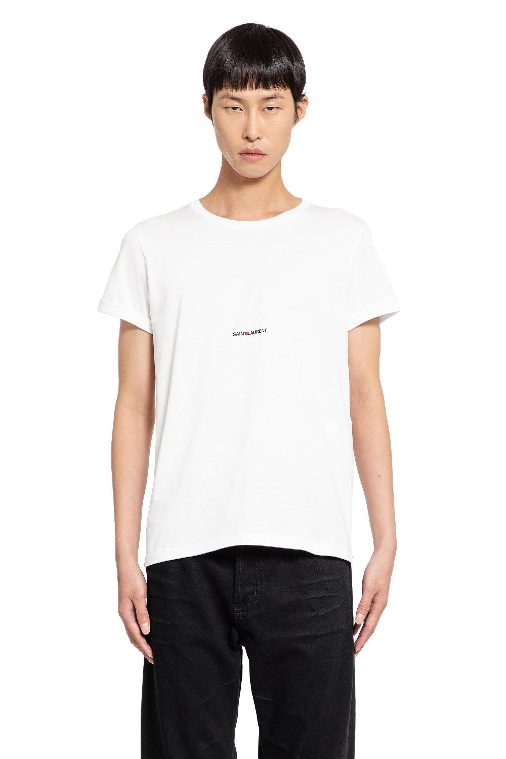 Antonioli SAINT LAURENT MAN WHITE T-SHIRTS & TANK TOPS