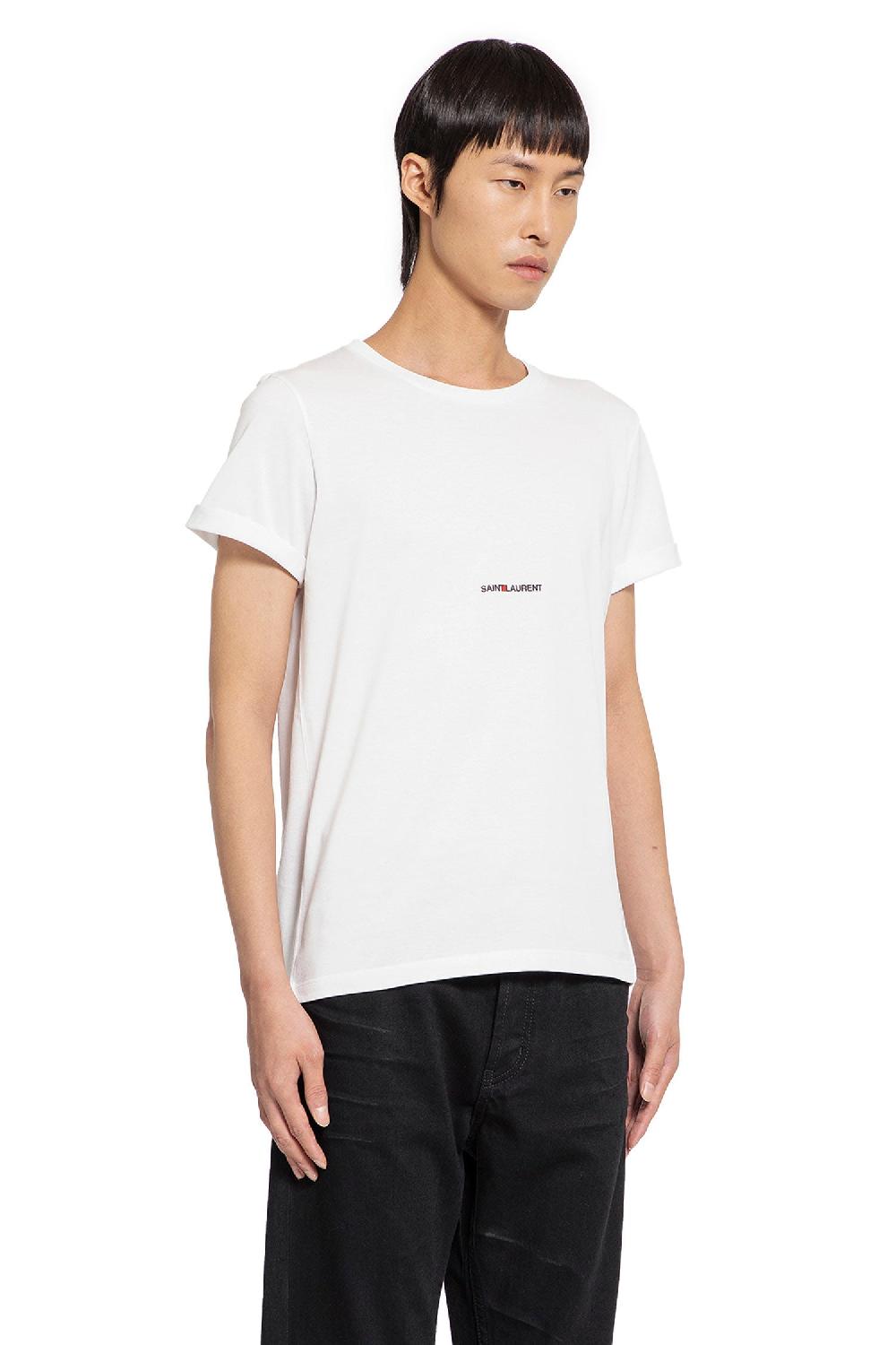 Antonioli SAINT LAURENT MAN WHITE T-SHIRTS & TANK TOPS