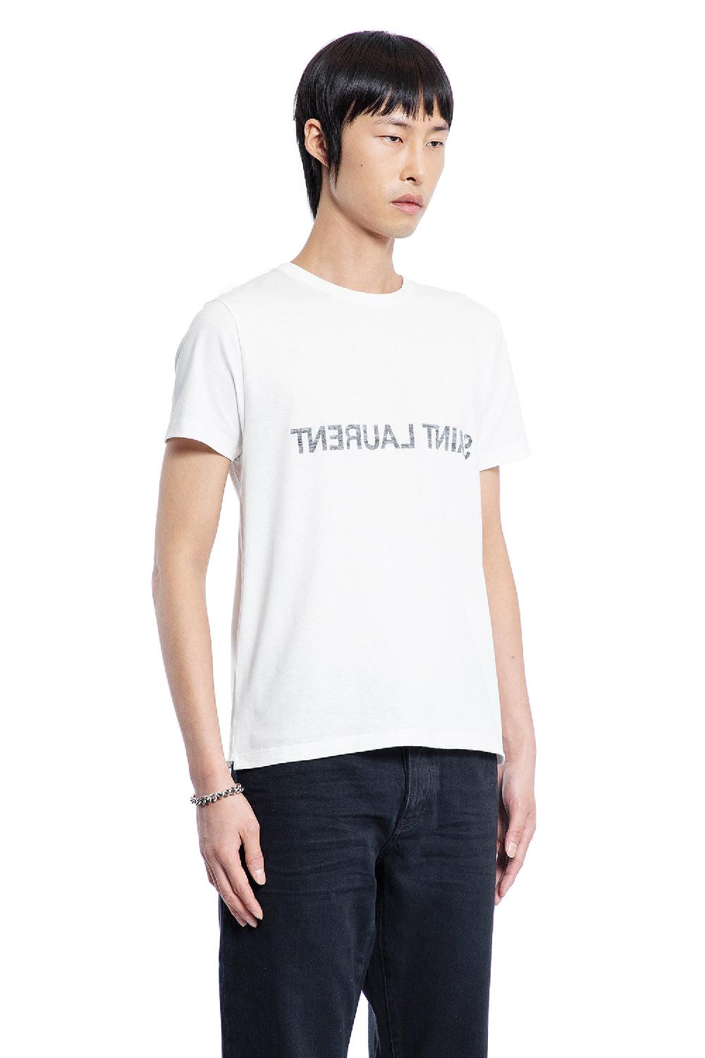 Antonioli SAINT LAURENT MAN WHITE T-SHIRTS & TANK TOPS