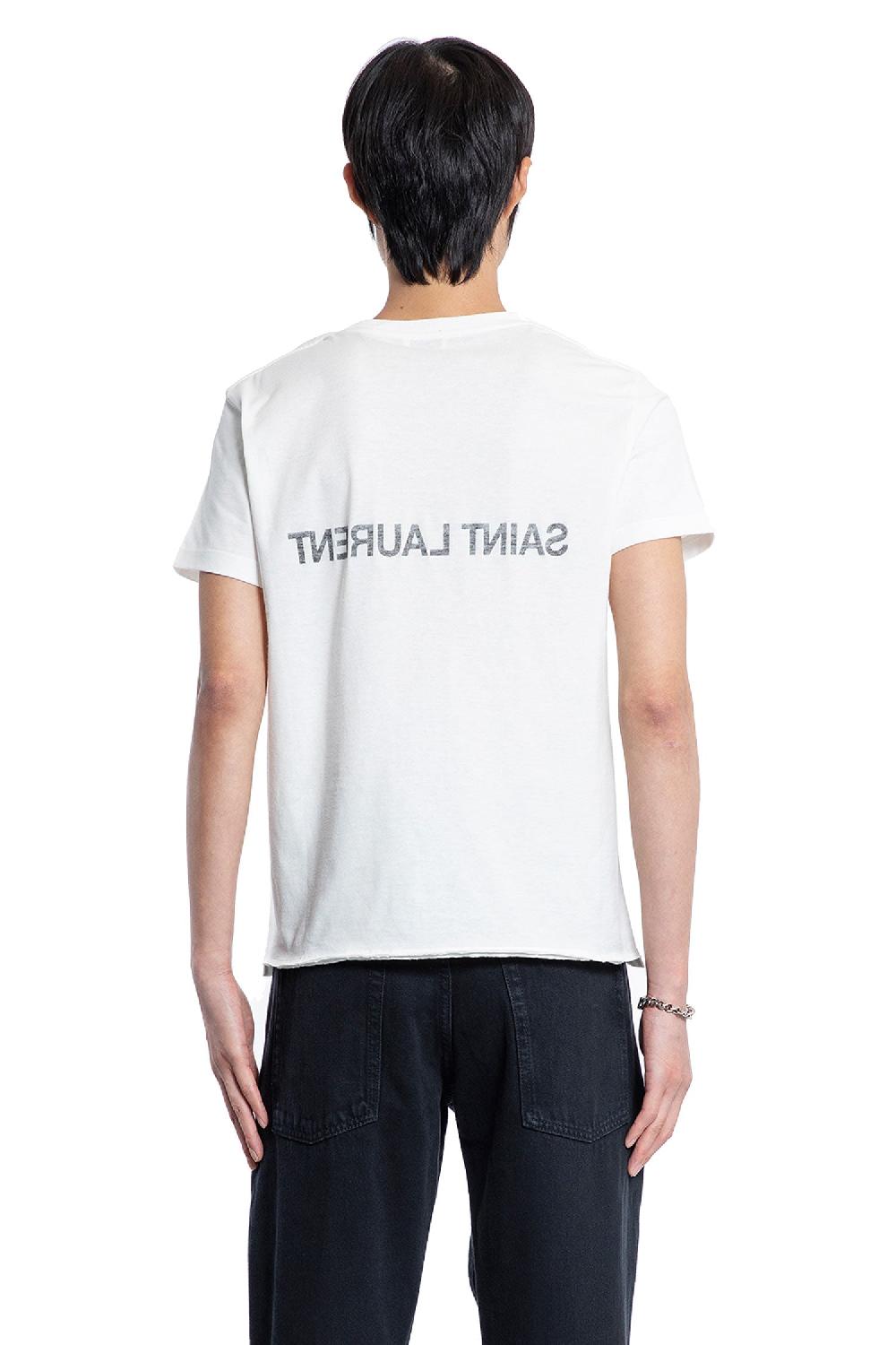 Antonioli SAINT LAURENT MAN WHITE T-SHIRTS & TANK TOPS