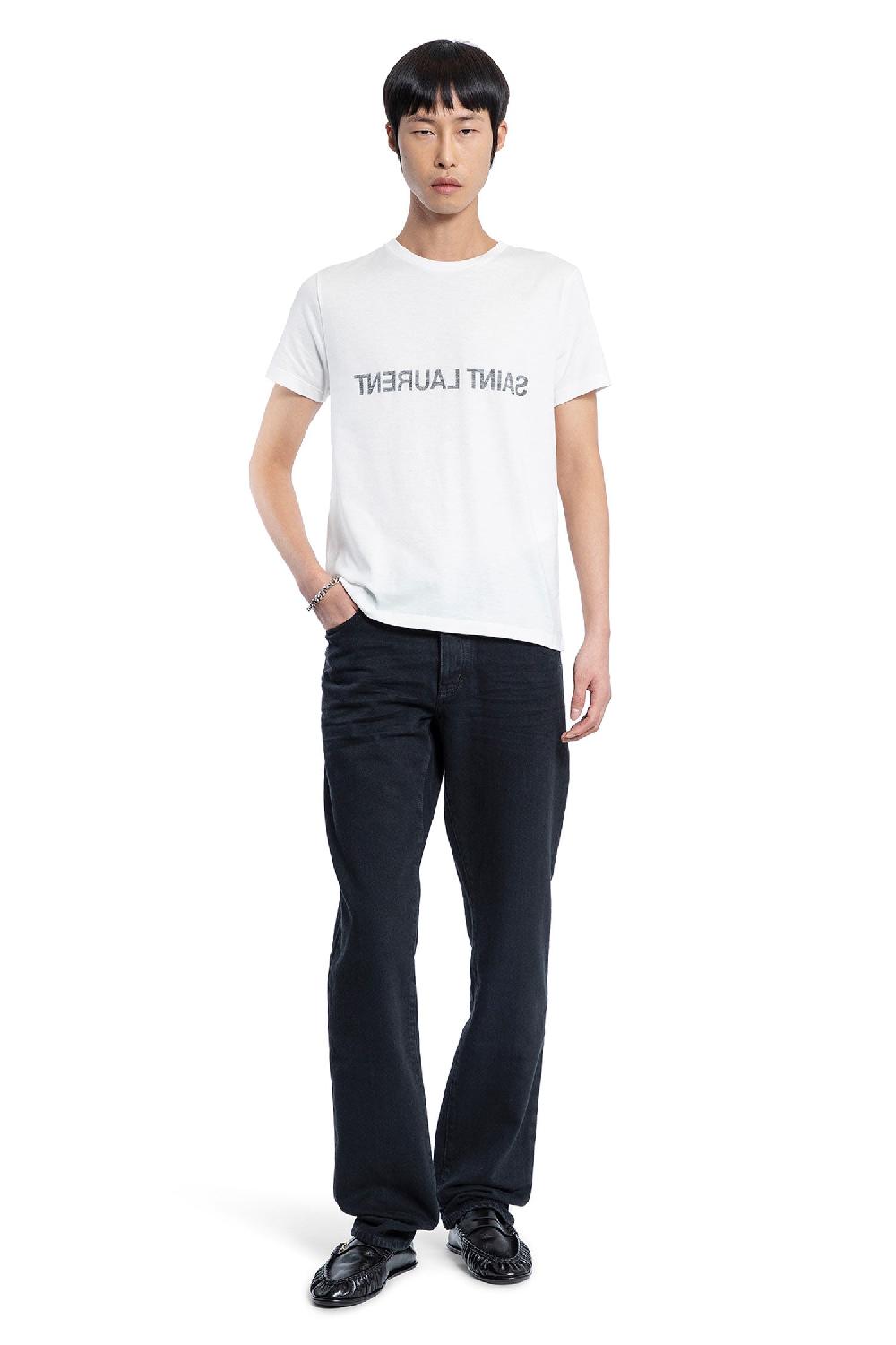 Antonioli SAINT LAURENT MAN WHITE T-SHIRTS & TANK TOPS
