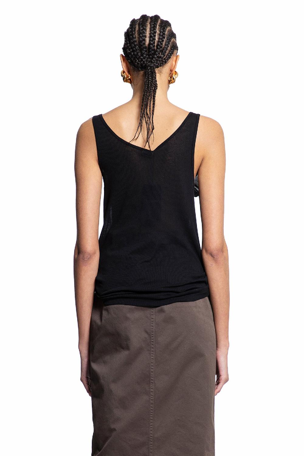 Antonioli SAINT LAURENT WOMAN BLACK T-SHIRTS & TANK TOPS
