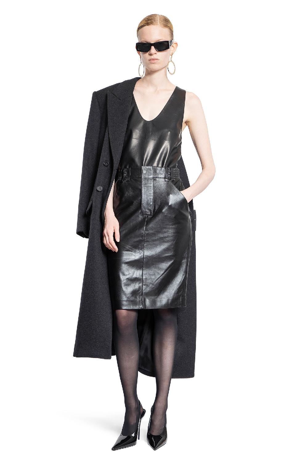 Antonioli SAINT LAURENT WOMAN BLACK T-SHIRTS & TANK TOPS