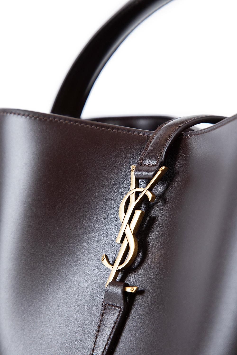 Antonioli SAINT LAURENT WOMAN BROWN TOP HANDLE BAGS