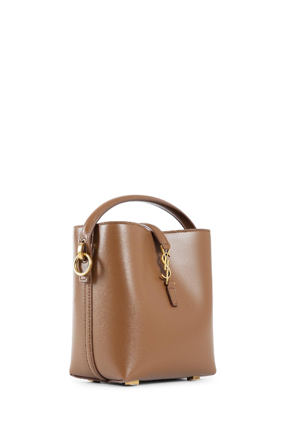 Antonioli SAINT LAURENT WOMAN BROWN TOP HANDLE BAGS