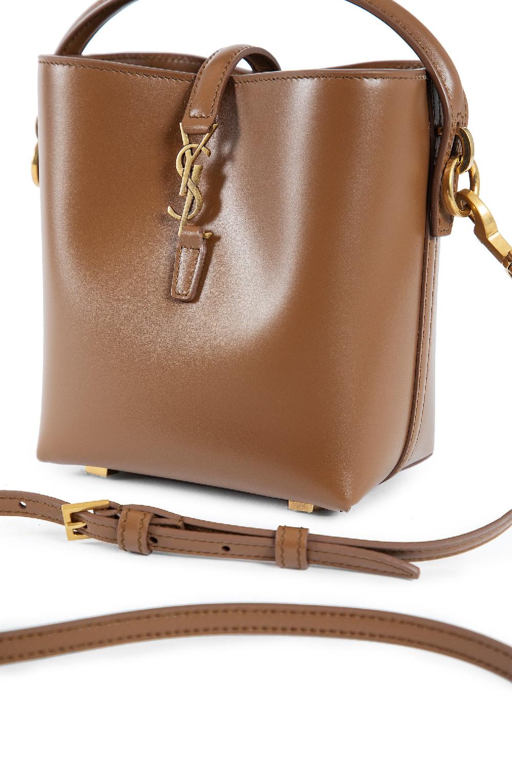 Antonioli SAINT LAURENT WOMAN BROWN TOP HANDLE BAGS