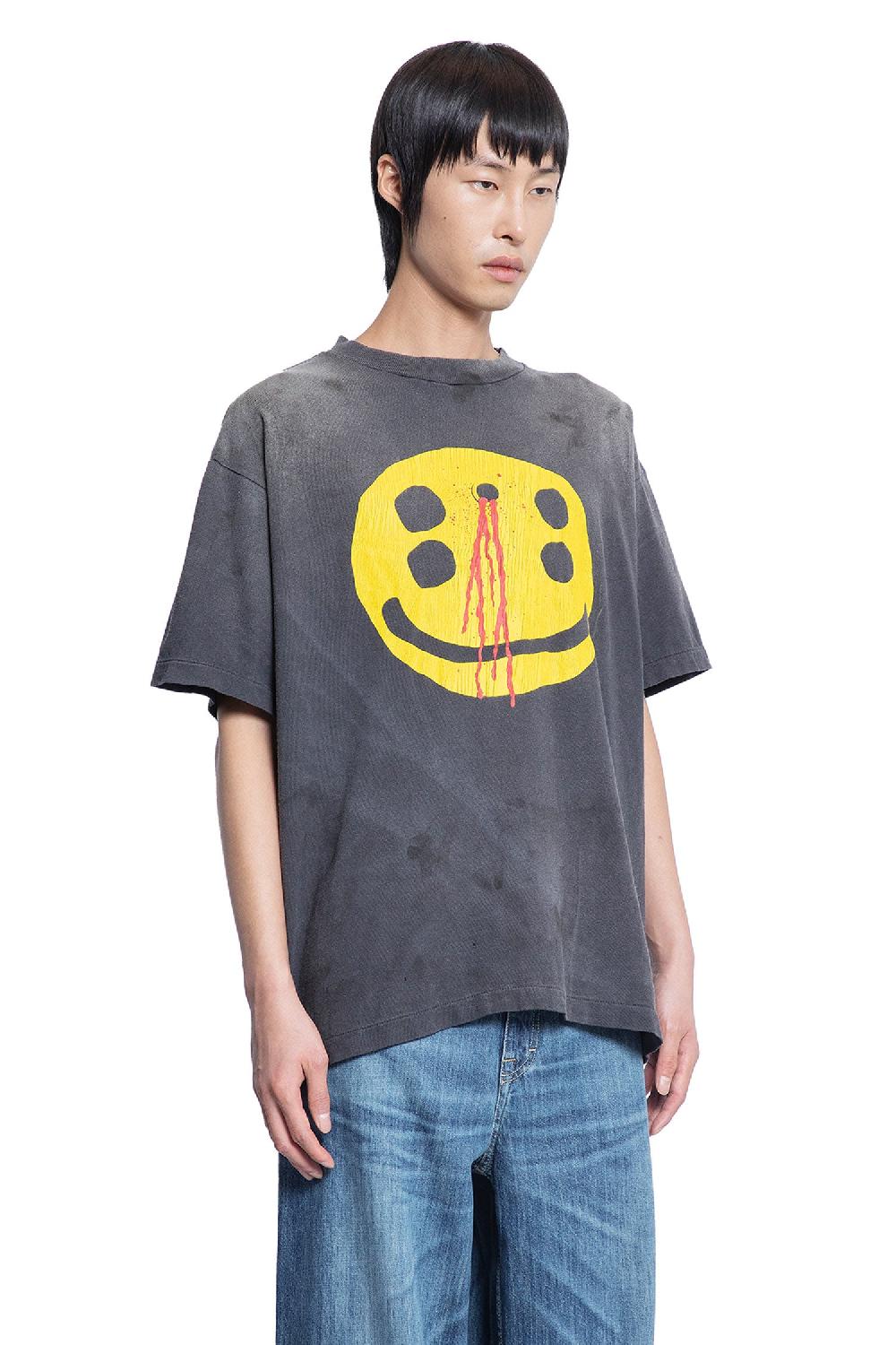 Antonioli SAINT MICHAEL MAN BLACK T-SHIRTS & TANK TOPS