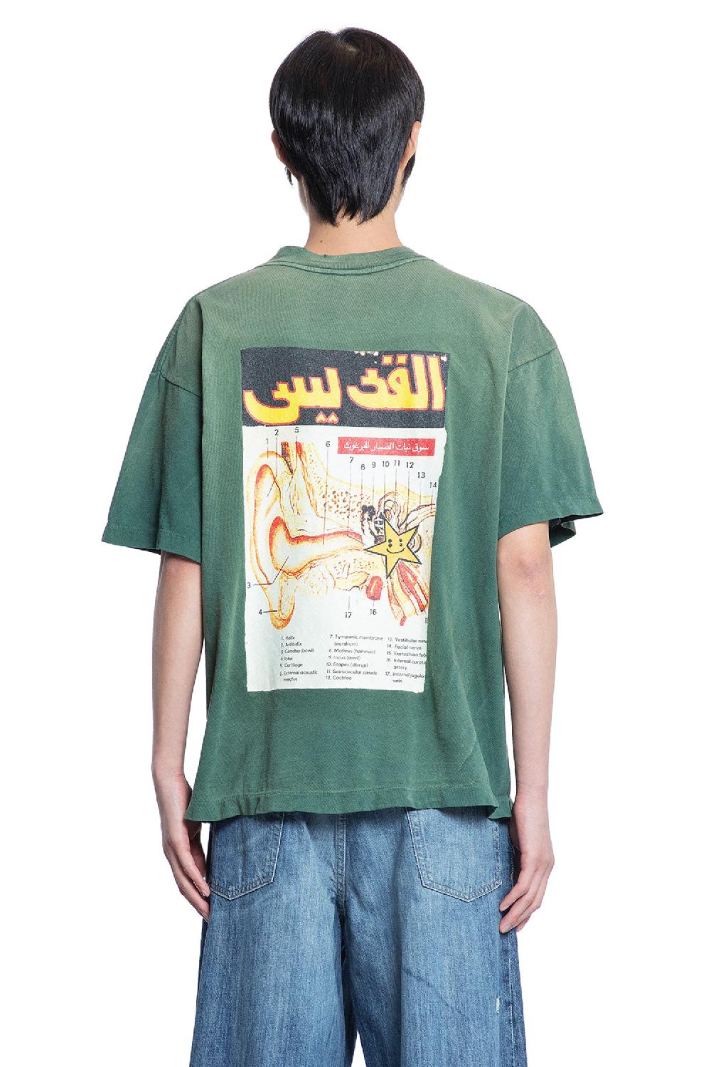 Antonioli SAINT MICHAEL MAN GREEN T-SHIRTS & TANK TOPS