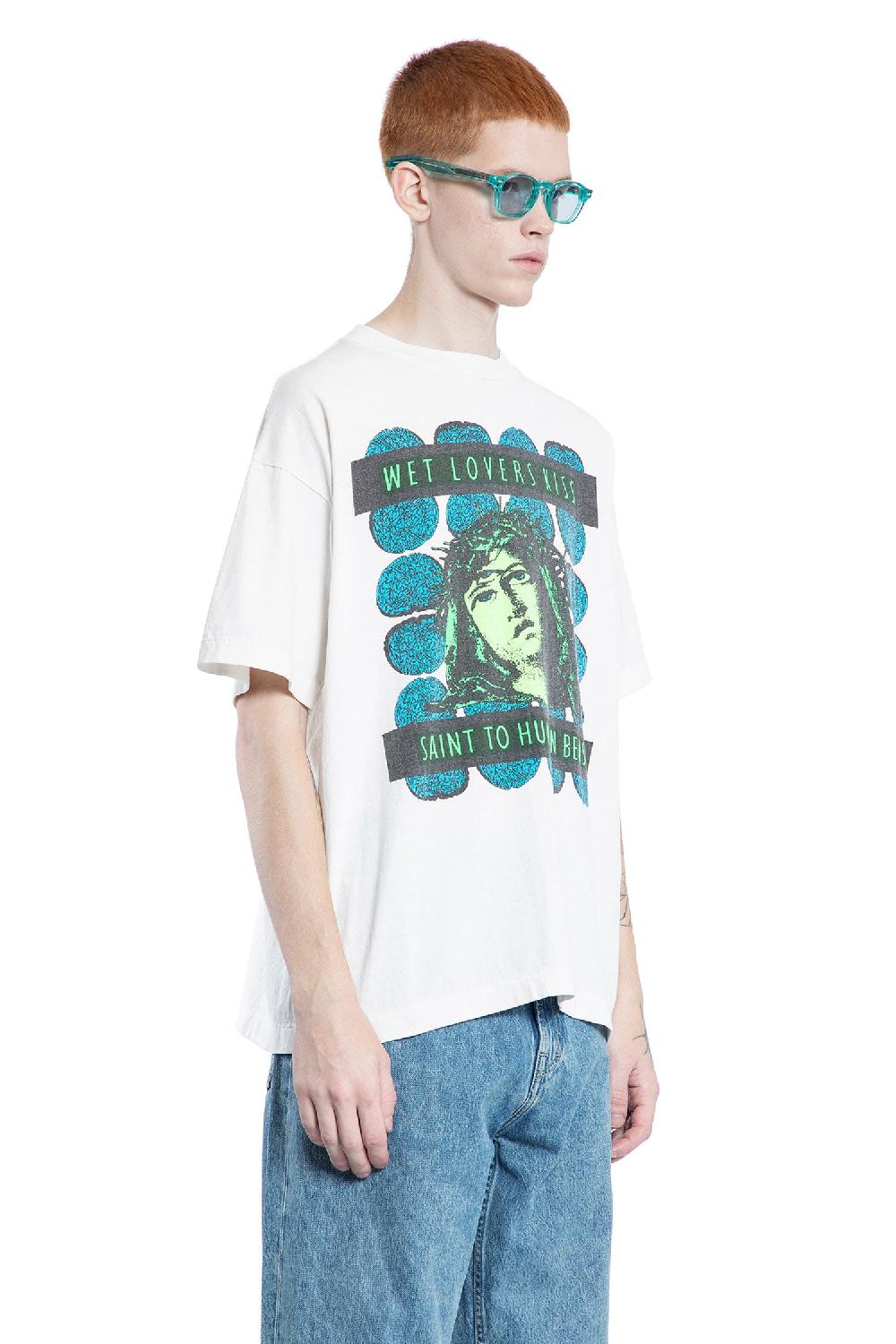 Antonioli SAINT MICHAEL MAN WHITE T-SHIRTS & TANK TOPS