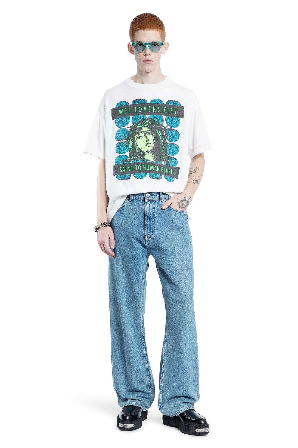 Antonioli SAINT MICHAEL MAN WHITE T-SHIRTS & TANK TOPS