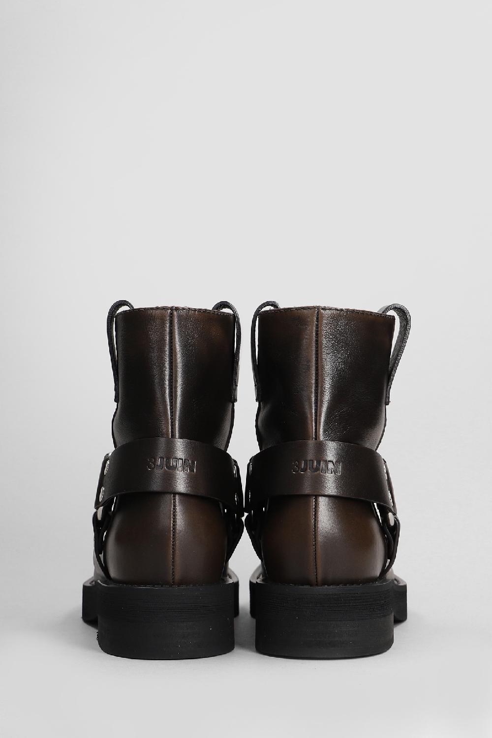 Deliberti 3Juin Tronchetti Tacco Basso Steve 020 In Pelle Testa Di Moro Cod. 408742 - Deliberti The Luxury Shopping