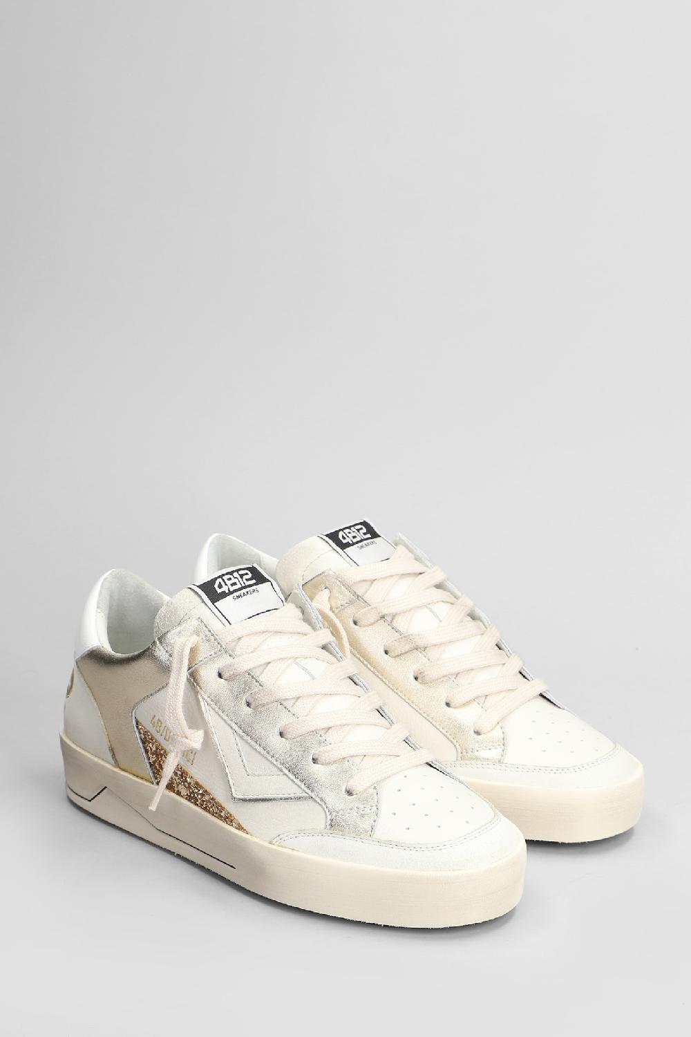 Deliberti 4B12 Sneakers Kyle In Pelle Bianca Cod. 407372 - Deliberti The Luxury Shopping