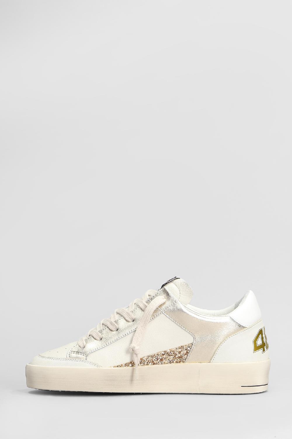 Deliberti 4B12 Sneakers Kyle In Pelle Bianca Cod. 407372 - Deliberti The Luxury Shopping