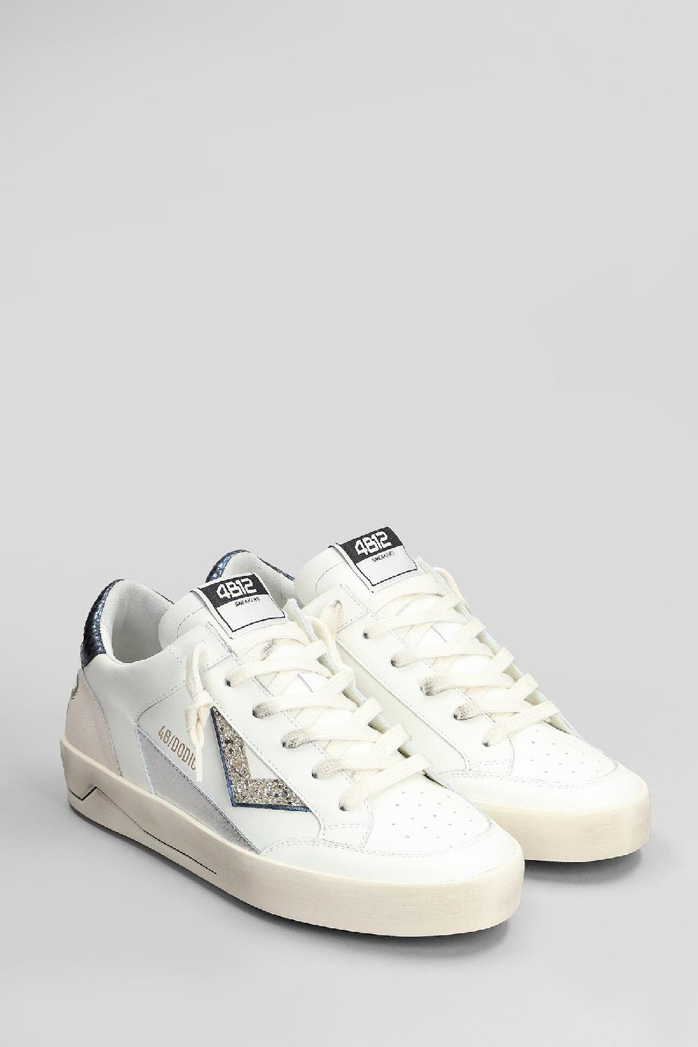Deliberti 4B12 Sneakers Kyle In Pelle Bianca Cod. 409032 - Deliberti The Luxury Shopping