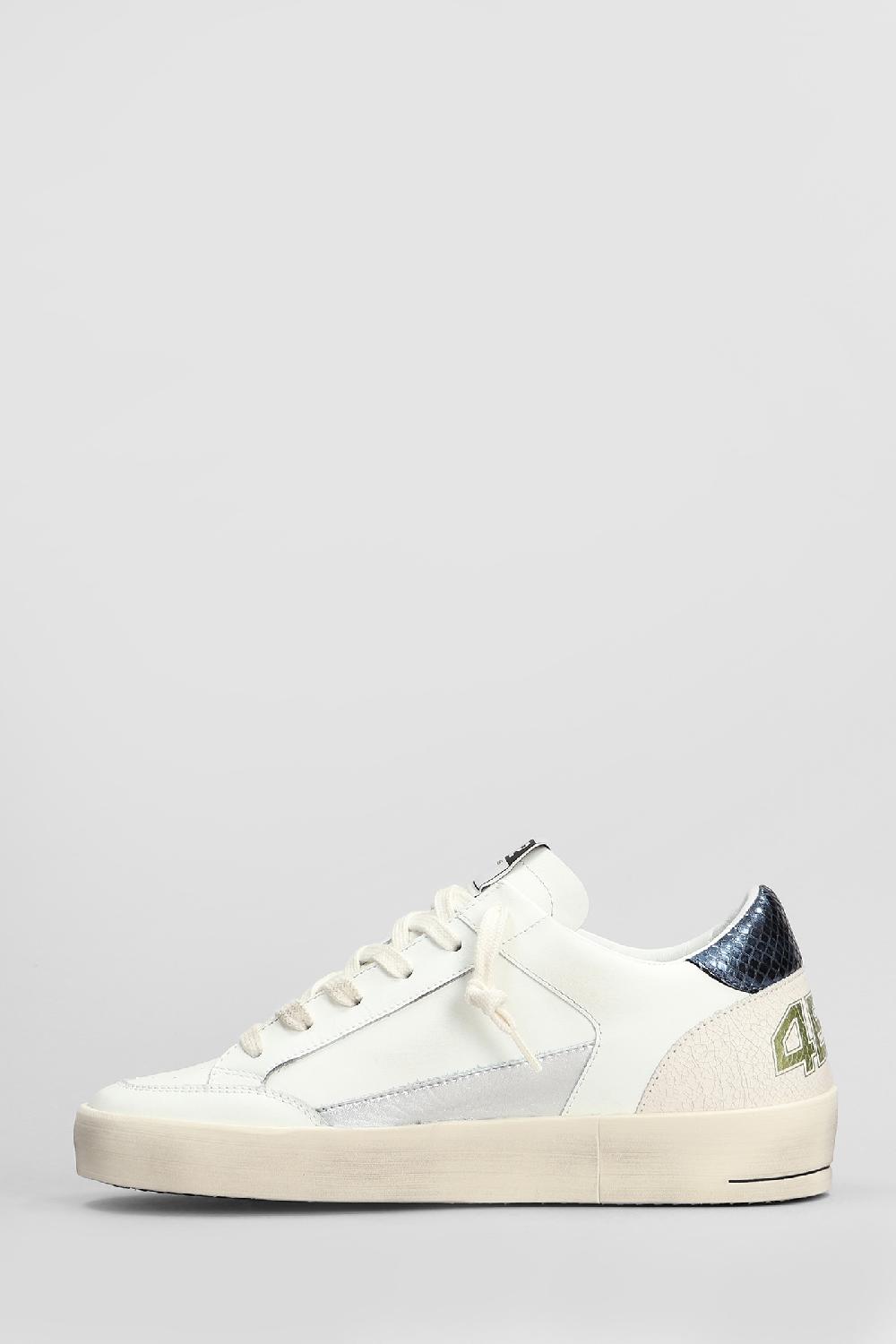 Deliberti 4B12 Sneakers Kyle In Pelle Bianca Cod. 409032 - Deliberti The Luxury Shopping