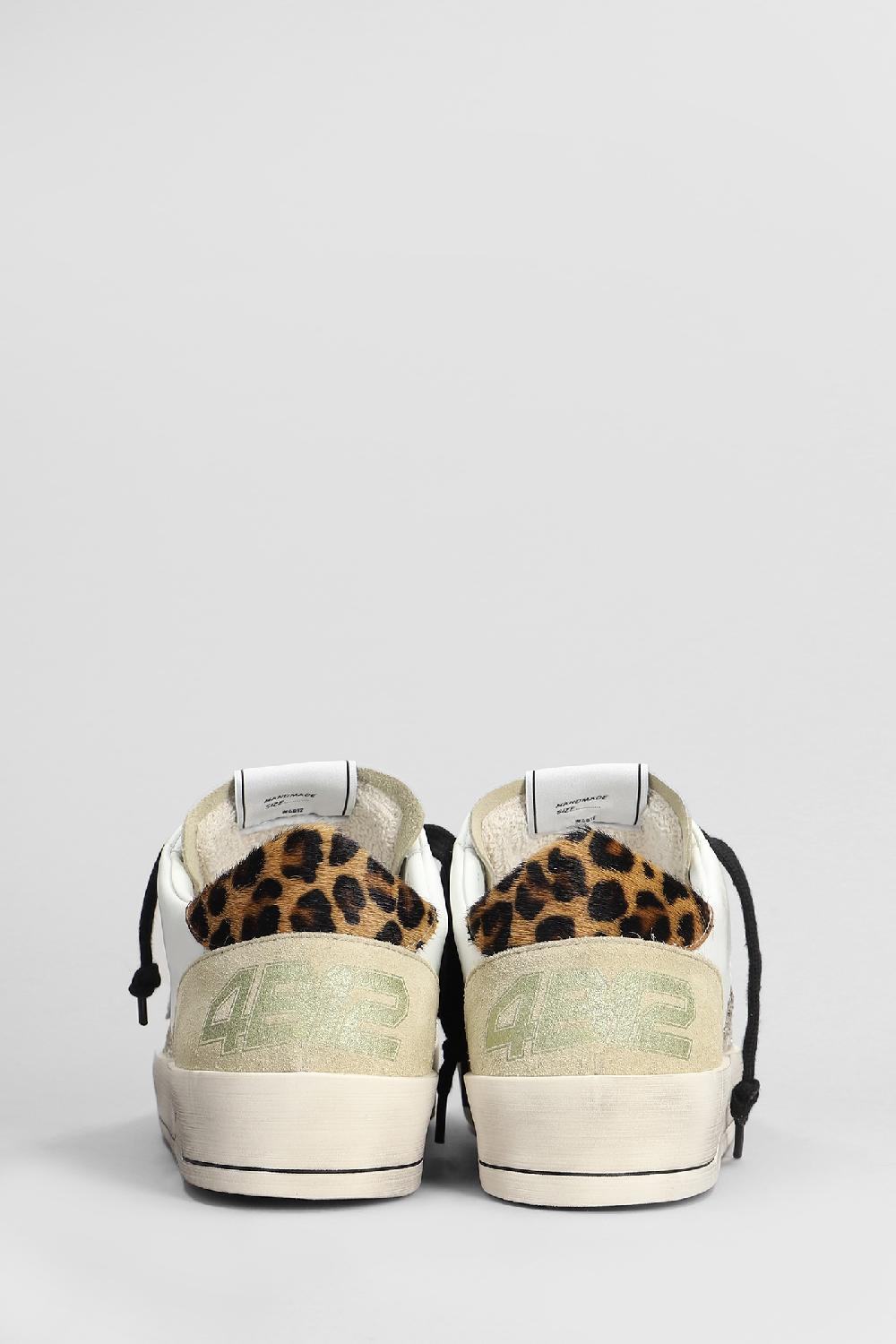 Deliberti 4B12 Sneakers Kyle In Pelle E Camoscio Bianco Cod. 407373 - Deliberti The Luxury Shopping