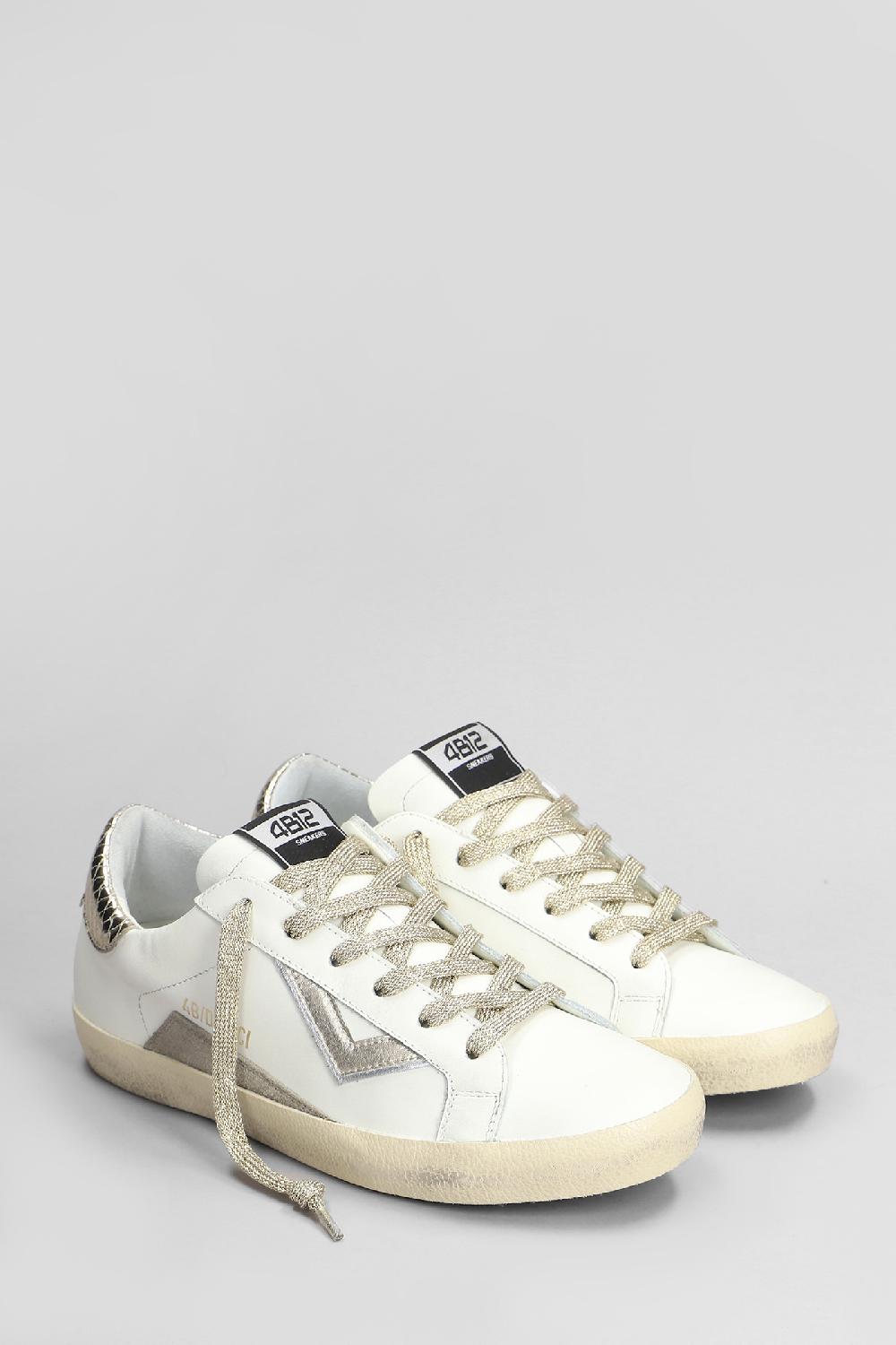 Deliberti 4B12 Sneakers Suprime In Pelle Bianca Cod. 407377 - Deliberti The Luxury Shopping