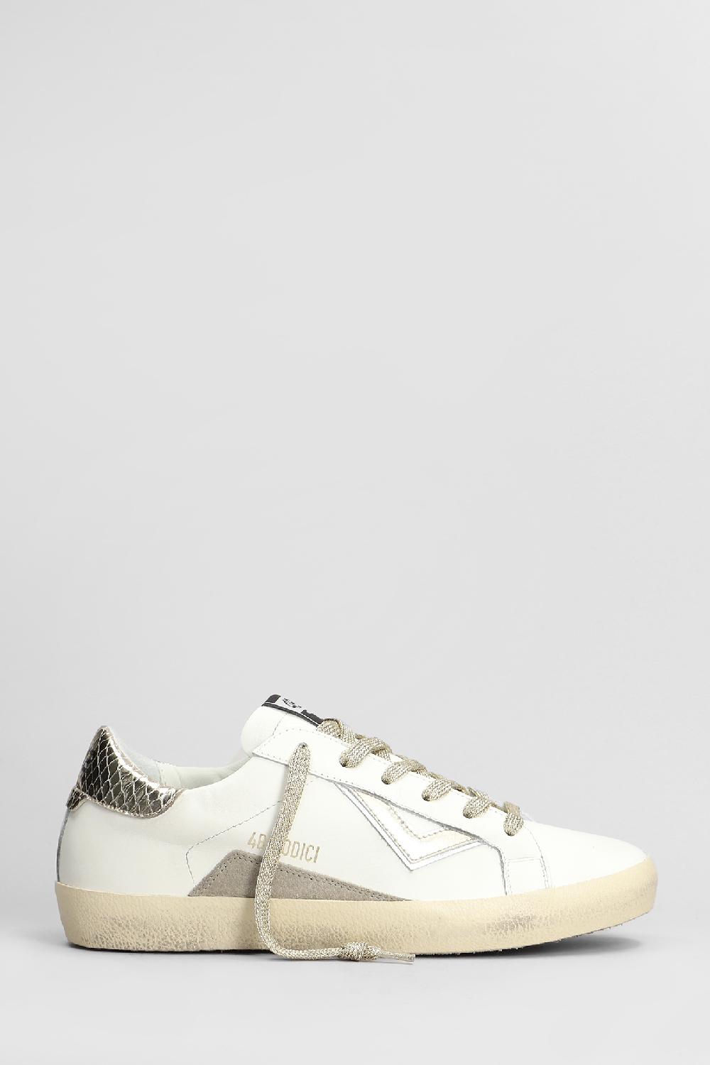 Deliberti 4B12 Sneakers suprime in pelle bianca cod. 407377 - Deliberti The Luxury Shopping